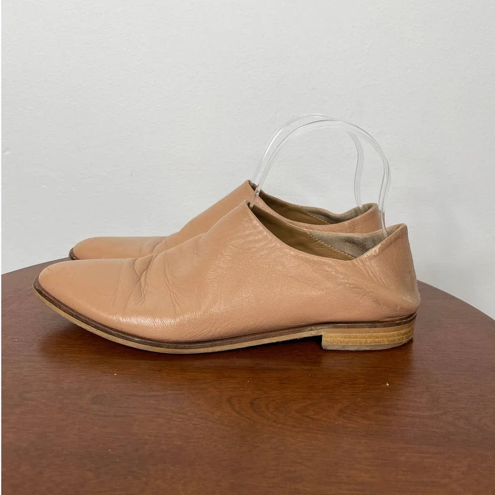 Everlane The Modern Babo Leather Flats in Blush Size 9